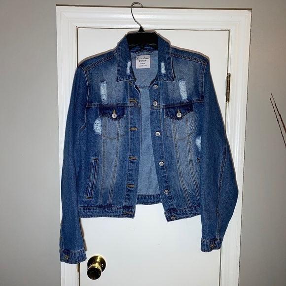 Love tree denim size large denim jacket - Picture 1 of 7